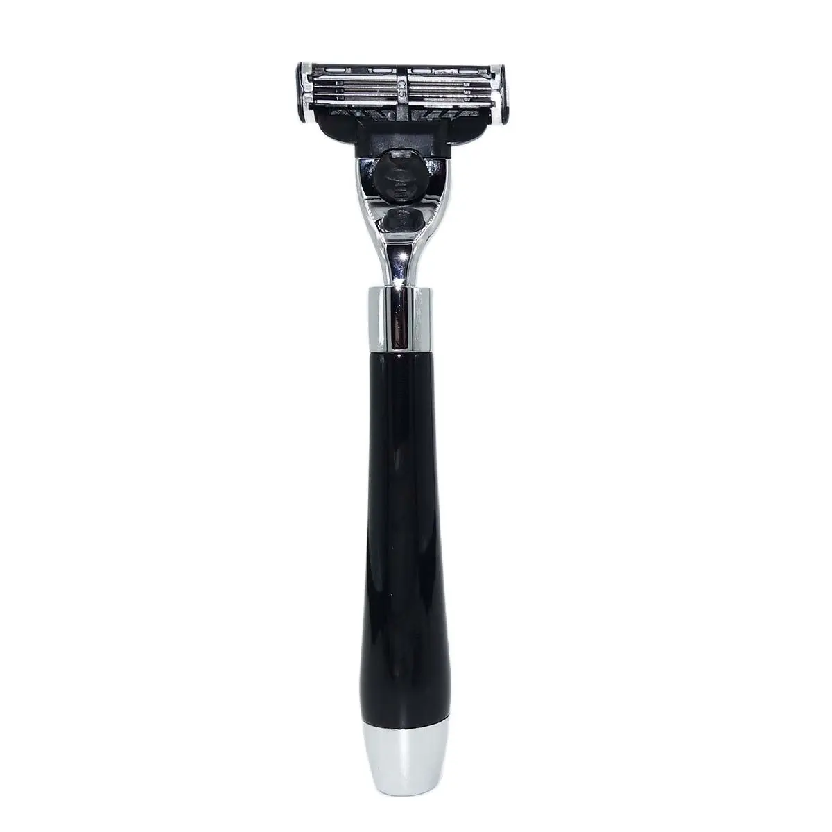 Black Resin Acrylic Handle Compatible With Mach 3 Blade