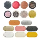 Вязаная сумка, женская сумка через плечо, аксессуары для самостоятельной сборки, Высококачественная круглая кожаная Нижняя сумка с отверстиями