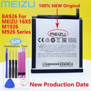 new original meizu ba926 battery for meizu 16xs battery m1926m926hm926q m926 series mobile phone gift tools free global shipping