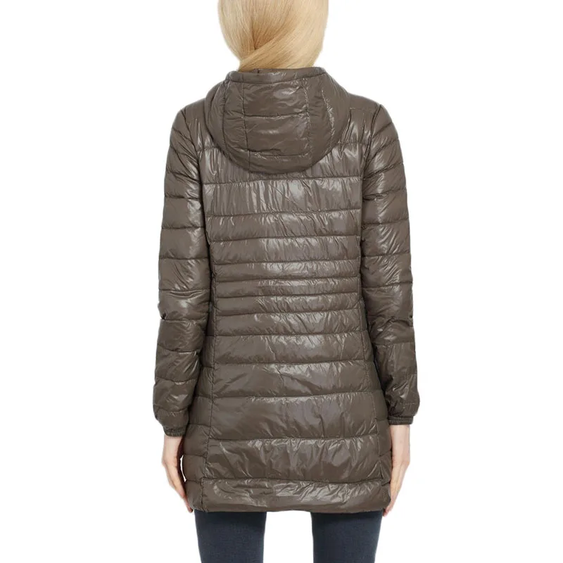 Женский ультра-светильник WSYORE зимний пуховик на утином пуху с капюшоном