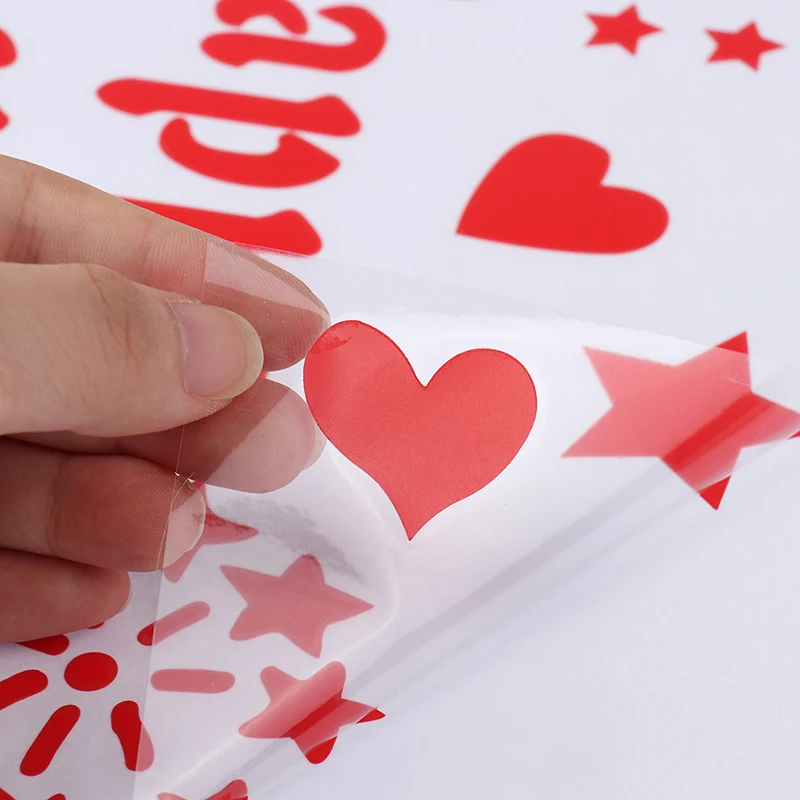 

1Pcs Happy Birthday I love You Clear Balloon Stickers For Wedding Valentine's Day Birthday Party Decoration