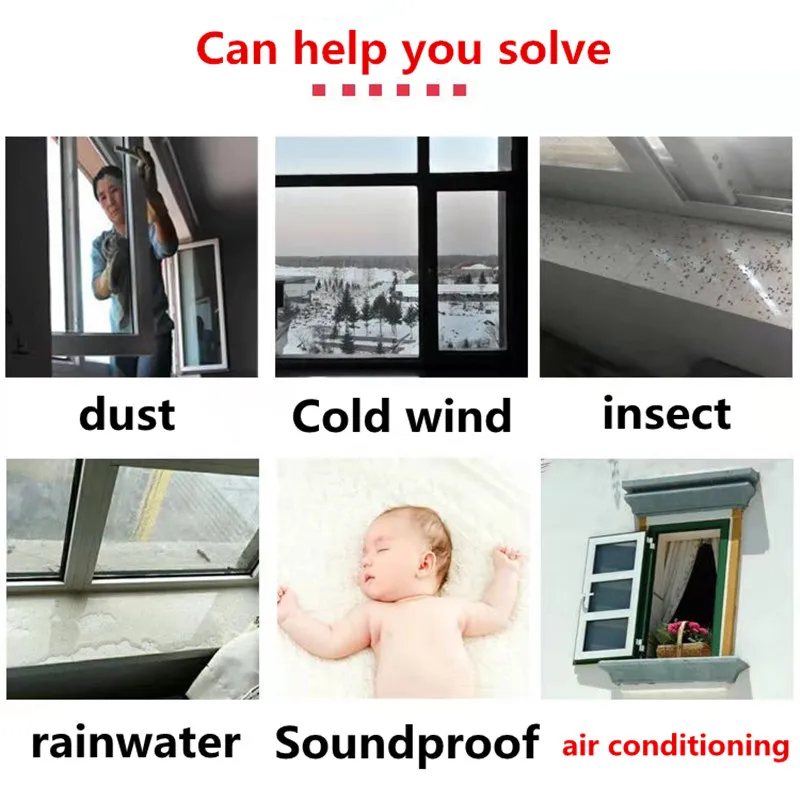 5 метров Иствуд самоклеющиеся наклейки дверь и уплотнительная лента для окон