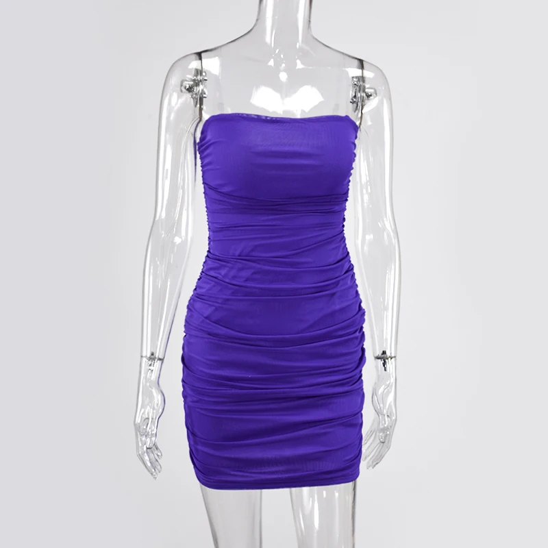 Женское Прозрачное платье на бретельках с открытыми плечами и вырезом