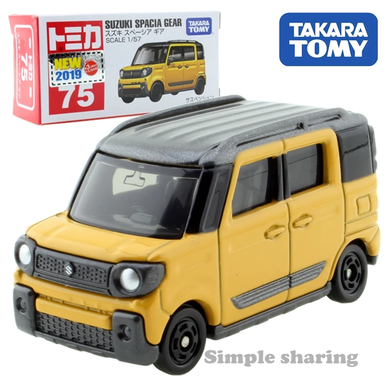 

Takara Tomy Tomica No.75 Suzuki Spacia Gear Scale 1:57 литая машина, миниатюрная металлическая модель автомобиля, новые детские игрушки