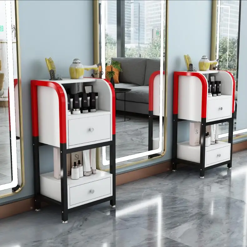 

Шкафчик для инструментов с зеркальными краями для парикмахерских магазинов, шкафчик для хранения с зеркальными ящиками