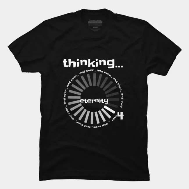 

Fashion men's T-shirt 100% Cotton Christian Design Thinking Eternity For Ever And Ever Unique Creative Short Sleeve Graphics