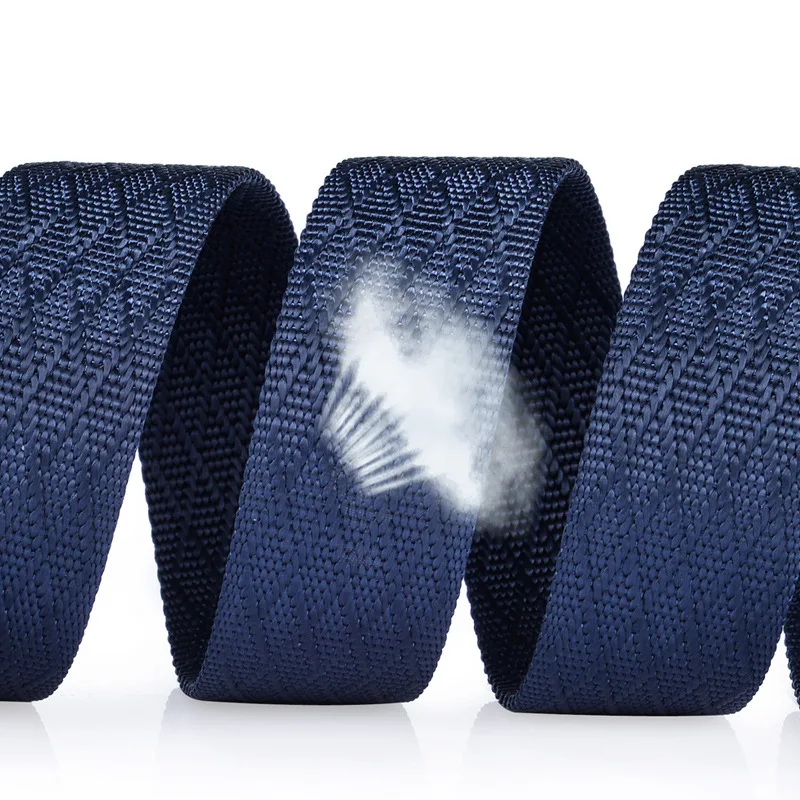 Мужской тканевый ремень с металлической пряжкой и звездами нейлоновый