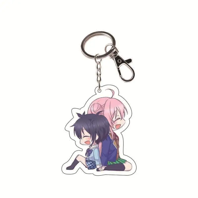 IVYYE Happy Life модные аниме акриловые брелки для ключей мультяшный брелок Подвеска