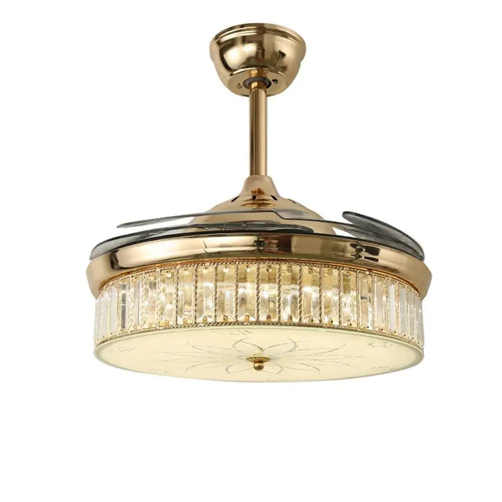 42 дюймовые потолочные вентиляторы 4 выдвижные лопасти светодиодный потолочный