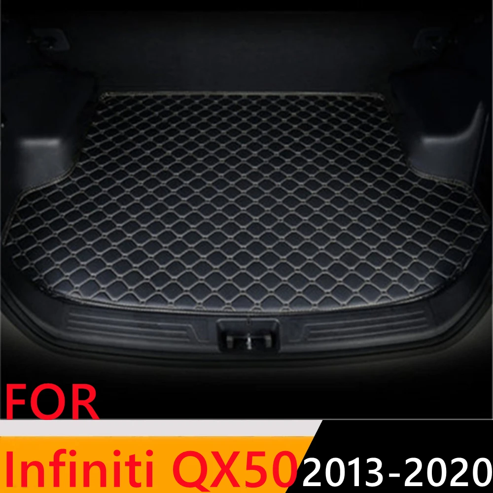 

Коврик Sinjayer для багажника автомобиля, водонепроницаемый коврик для багажника автомобиля, плоский коврик для груза, коврик для Infiniti QX50 2013 2014 ...