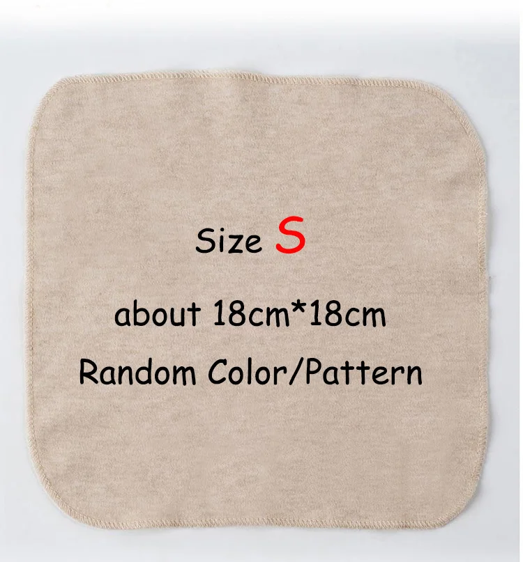 S-Random Color 1 шт., детское Хлопковое полотенце S/L, квадратное полотенце для Мытье Ванны, носовой платок, высокое качество, для новорожденных, слюнявчик, морщины, полотенце s, муслин, для младенцев - Цвет: S-Random Color