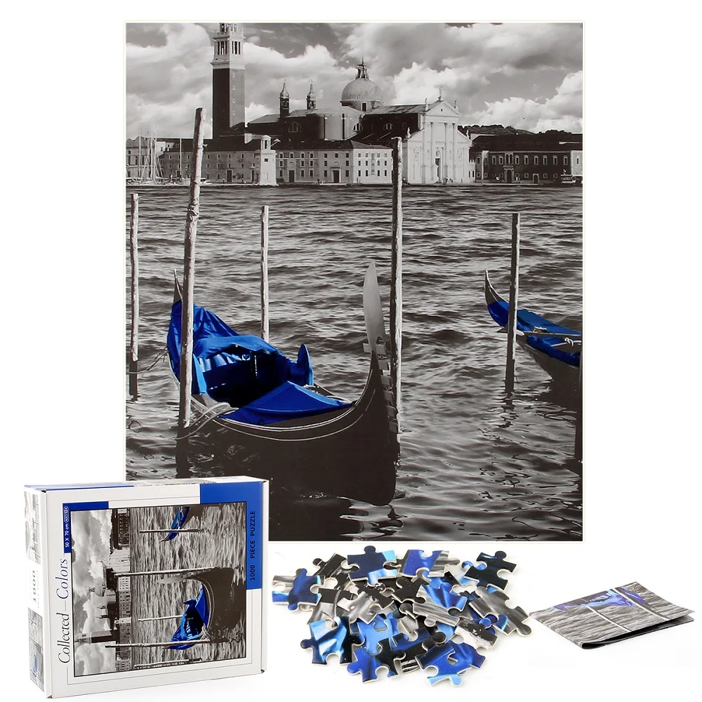 

Jigsaw Puzzles for Adults Venice & boat 1000 Pieces Jigsaw Puzzles