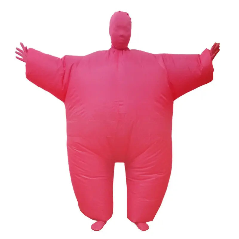Red Chub Костюм надувной полный тело костюмы Blow Up толстяк сумо косплей костюм карнавальный комбинезон Хэллоуин костюм для мужчин Взрослый - Цвет: Red
