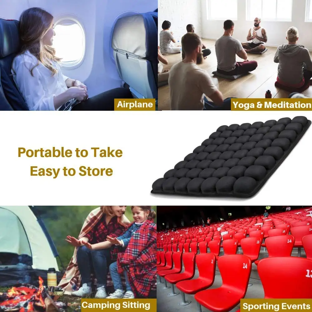 

45*45cm 5D Inflatable Airbag Seat Decompression Cushion Adjustable Breathable Seat Cushion