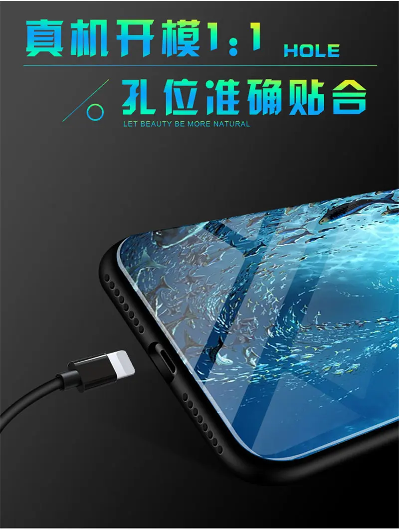 Светящийся в темноте чехол для iPhone 5, 5s SE светящаяся задняя крышка из закаленного стекла для iPhone 6 6S 7 8 X XR XS 11 Pro Max чехол