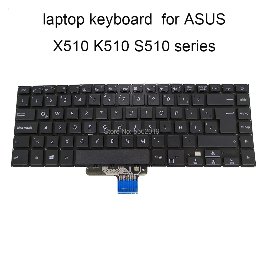 Клавиатура OVY с подсветкой для ASUS vivobook X510 UF X510UA черная сменная клавиатура Чешская