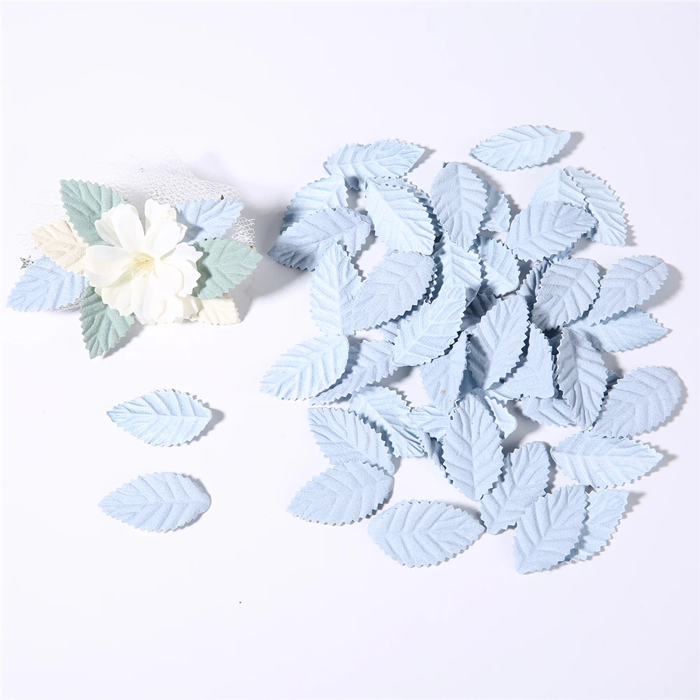 50/100Pcs Gefälschte Baum Blatt Mini Künstliche Blätter Für Hochzeit Hause Dekorationen DIY Handgemachte Kranz Scrapbooking Handwerk Zubehör – Detail 5