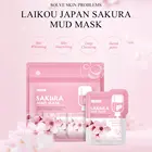 Грязевая маска Sakura, глиняная маска для очищения кожи, маска для контроля жирности лица, очищающее средство для лица, увлажняющее лечение лица