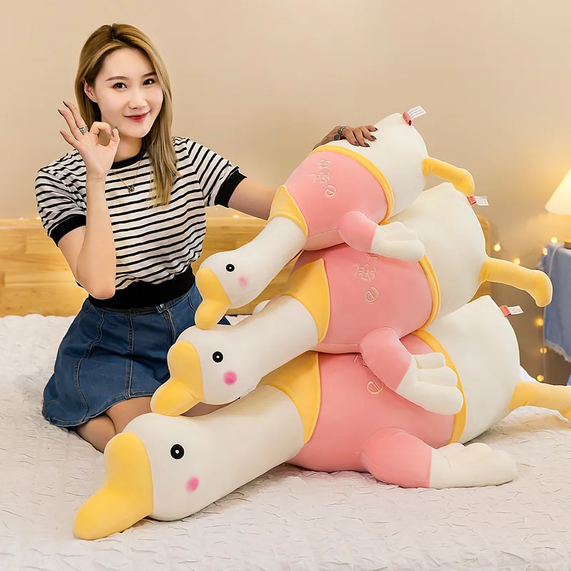 

Zqswkl 70/100 см kawaii Плюшевые игрушки для девочек рождественский подарок для подруги большие мягкие животные милые гусиные мягкие игрушки подушк...
