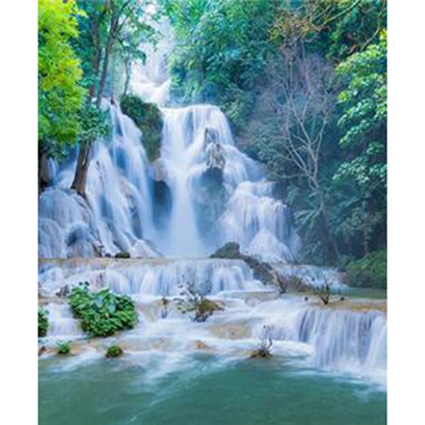 

Diamond Painting 5D DIY Square/Round Diamond Landscape Painting Waterfall Beautiful Scenery Picture Cross Stitch Artwork TX420