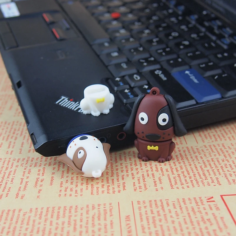 Флэш накопитель usb с мультипликационным принтом флеш изображением собаки 128 Мб 4