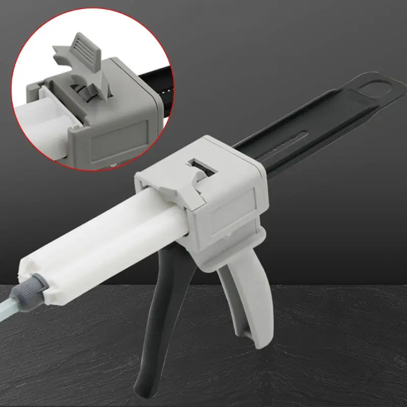 

2:1/1:1 Universal Glue Gun 50ml Two Component AB Epoxy Sealant Glue Gun Applicator Glue Adhensive Squeeze Manual Caulking C7AC