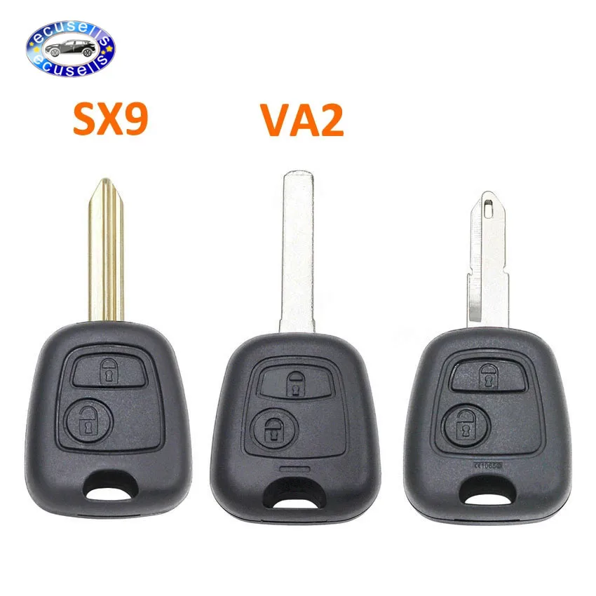 2 кнопки дистанционного ключа оболочки чехол Fob для Citroen Saxo Xsara Picasso Berlingo VA2 SX9