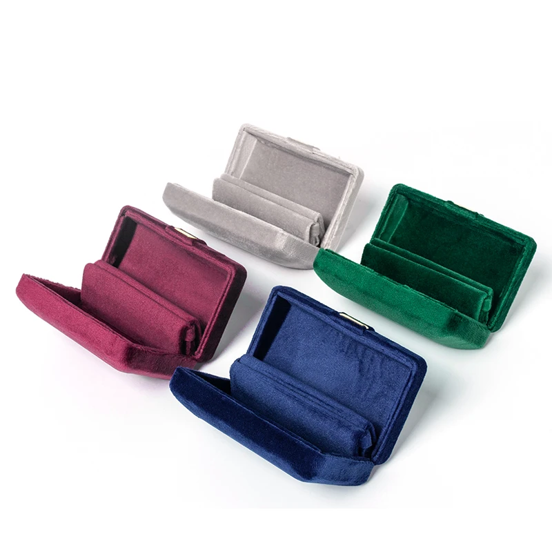 Новые поступления модная бархатная Подарочная коробка серебристого серого