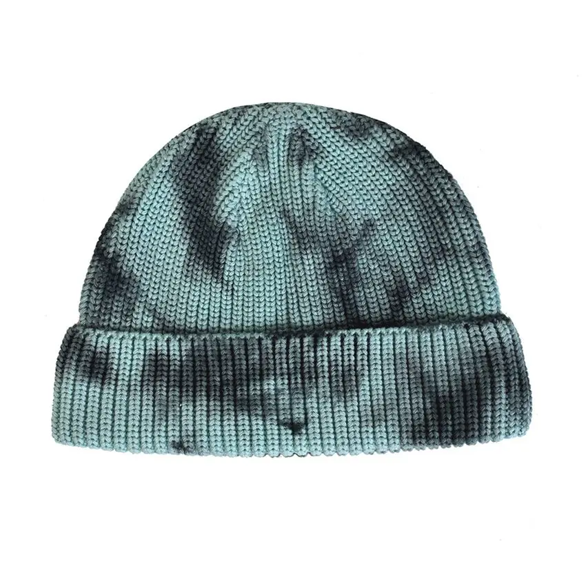 

JNKET New Unisex Tie-Dye Brimless Hat Skullcap Elastic Knitted Hat Casual Pumpkin Hat Beanies Hat Hip Hop Cap Bonnet