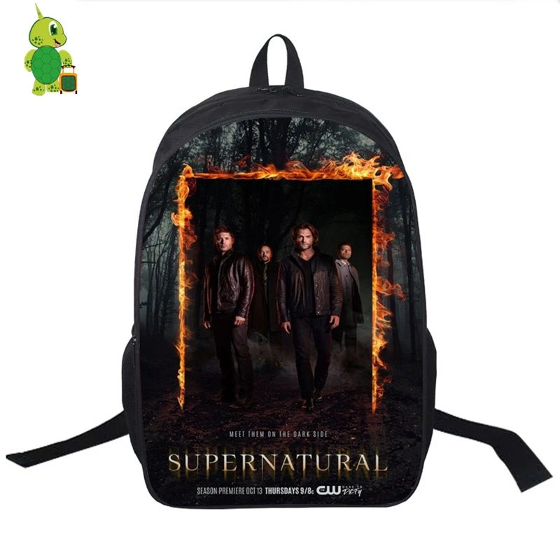 Сверхъестественное Винчестер Bros Sam Dean рюкзак женский мужской повседневный