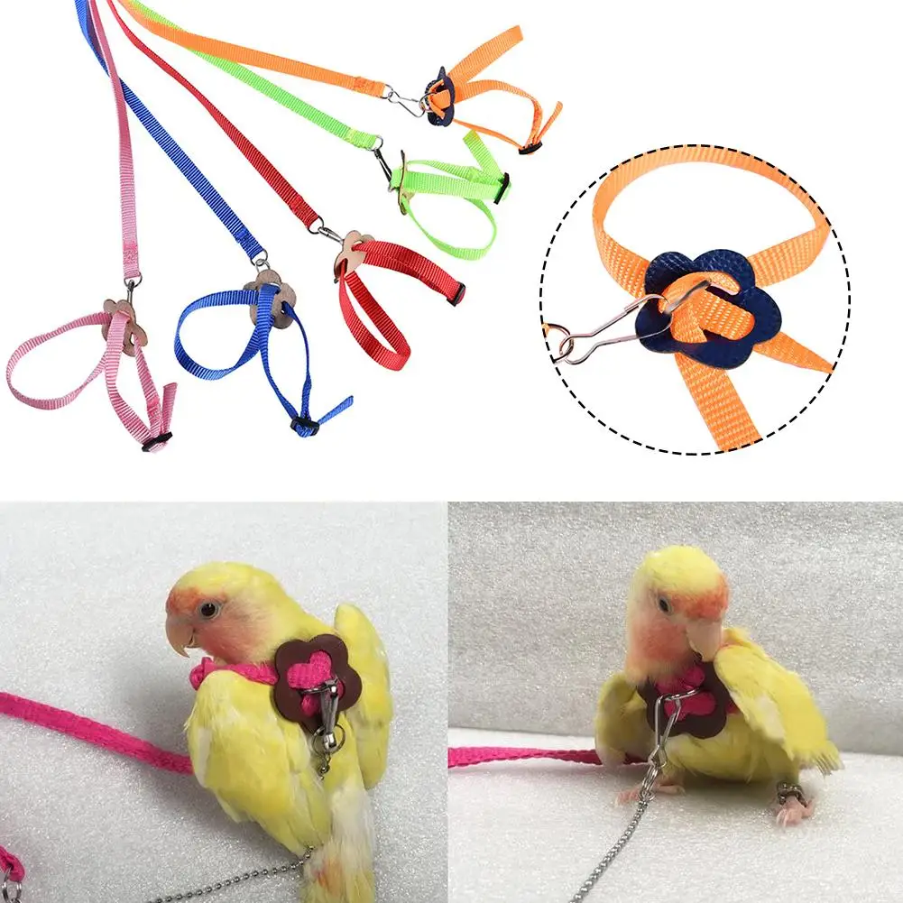 Регулируемый поводок для птиц тренировочная веревка попугаев уличная Летающая
