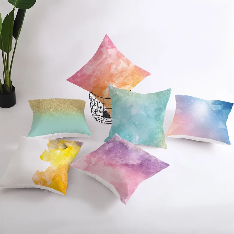

Home Supplies Car Cushion Cover Digital Printing Sofa Hugging Pillow Case Office Cushion Pillow Case Wholesale