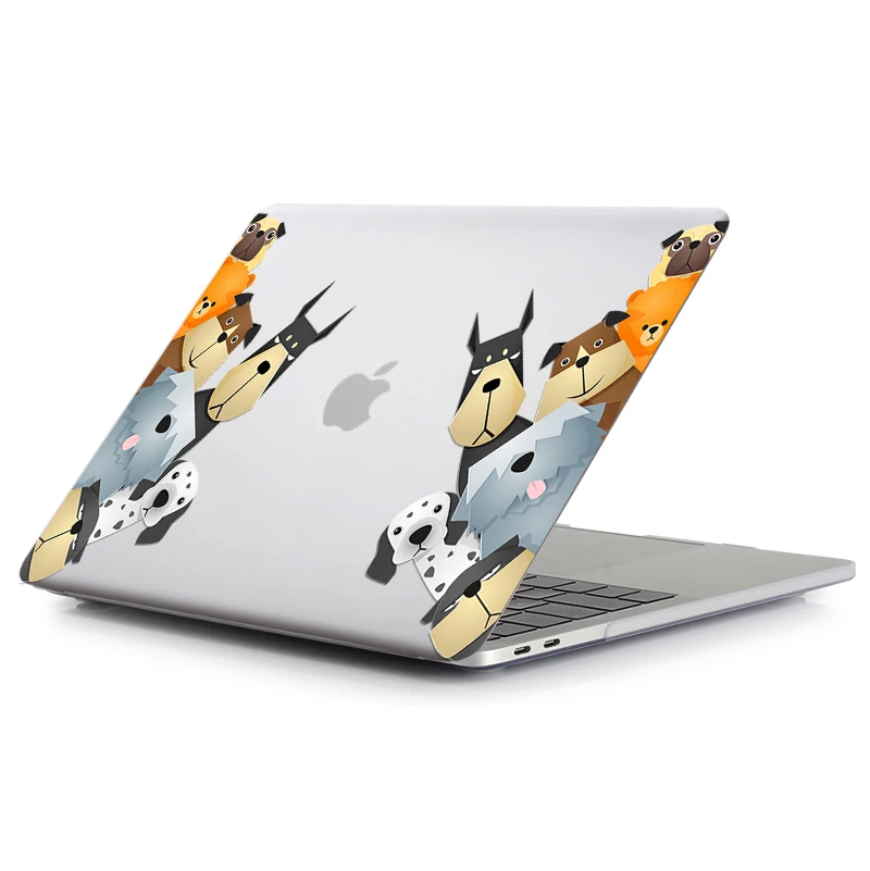 MTT чехол с мультяшными животными для Macbook Air 11 13 Pro retina 13 15 с сенсорной панелью для mac book 12 дюймов чехол для ноутбука с милым котом