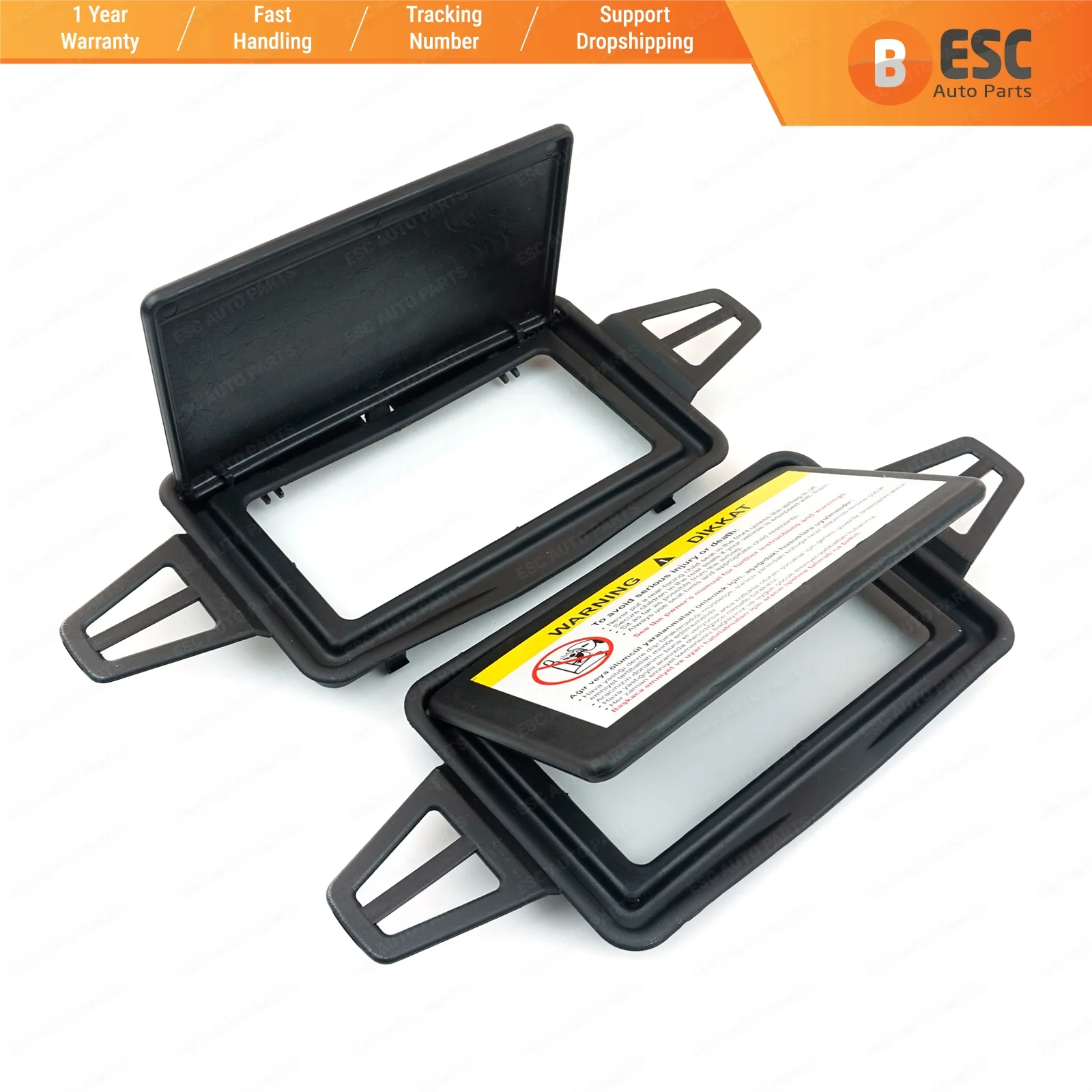 ESC EDP524 2 шт. солнцезащитный козырек тент зеркальное покрытие черный 2108102510 2118110010