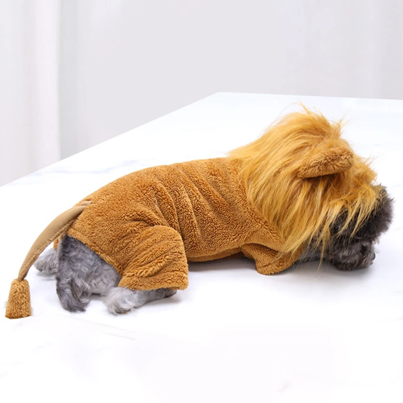 

Dog Fancy Dress Coral fleece Pet Clothes for Dog Halloween for Large Small Dogs Winter Warm Clothing New Year Dog Suit