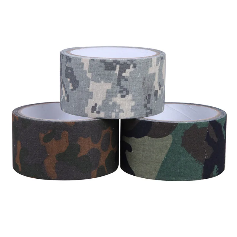 

MIMY 10m Camping Camouflage Tape Waterproof Gun Hunting Accessories Cotton Cloth+Hot-melt Outdoor Birds Watching Photographers
