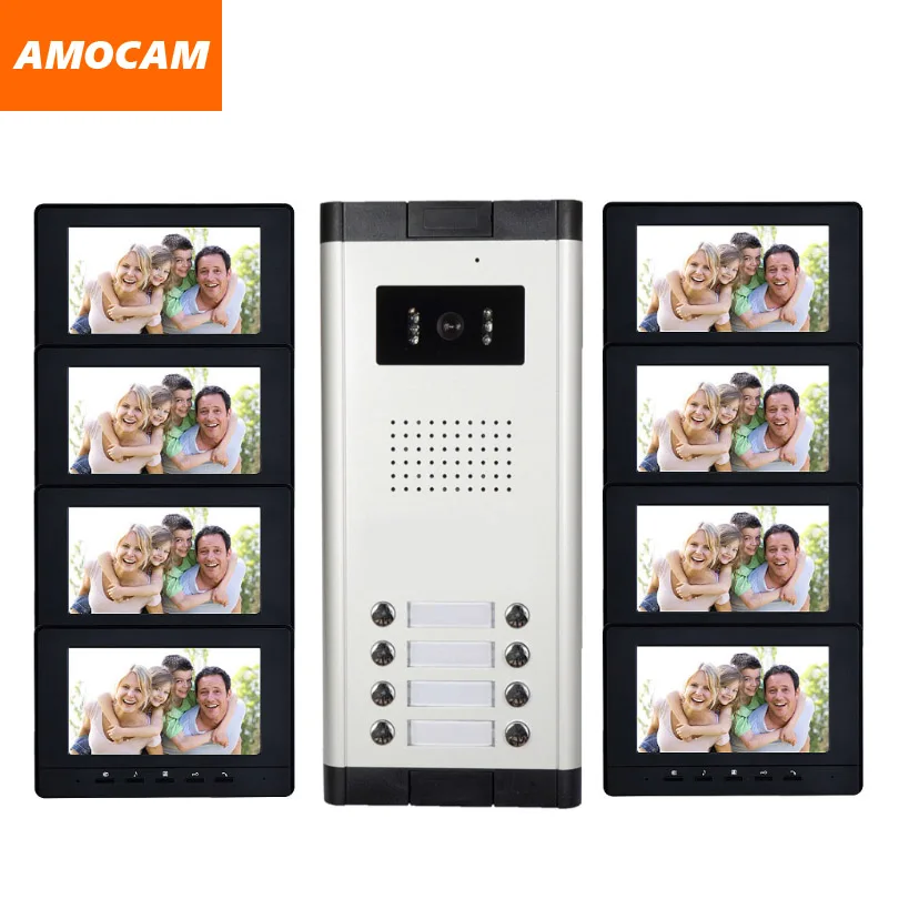 Домофон для квартиры видеодомофон 8 дюймов с HD камерой подходит дома 7 |