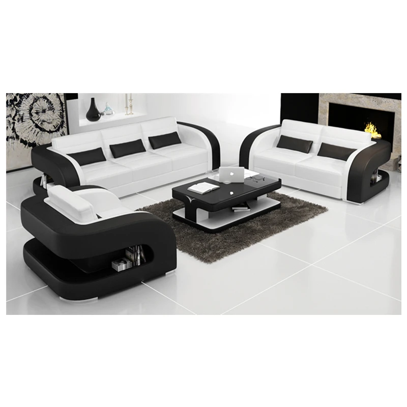 2019 новейший диван мебель гостиная натуральная кожа Диван для дома|Наборы