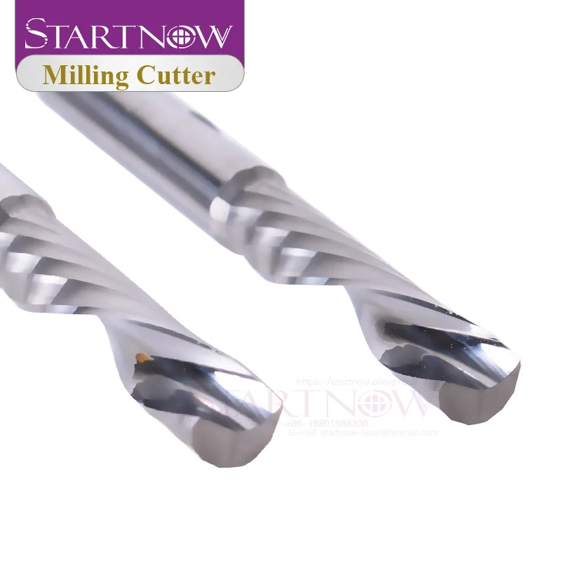 Startnow 5Pcs/lot Down Cut Milling Cutter Single Flute Spiral Bits 3.175/4/6 SHK Tungsten Carbide CNC Tool Router Engraving | Инструменты