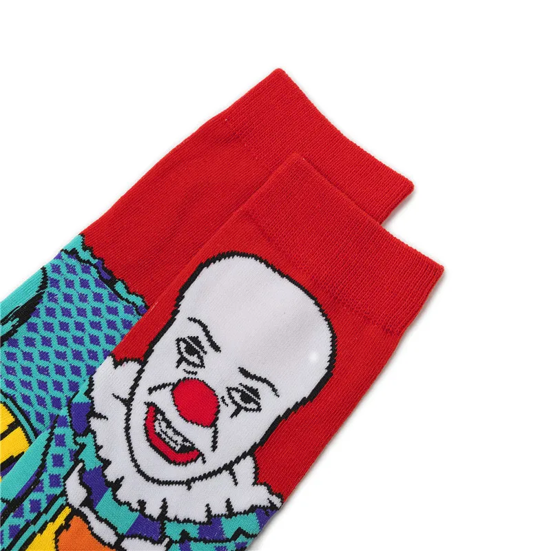 4 шт персональные мужские чулки мультяшный скейтборд хлопок клоун Бэтмен носки