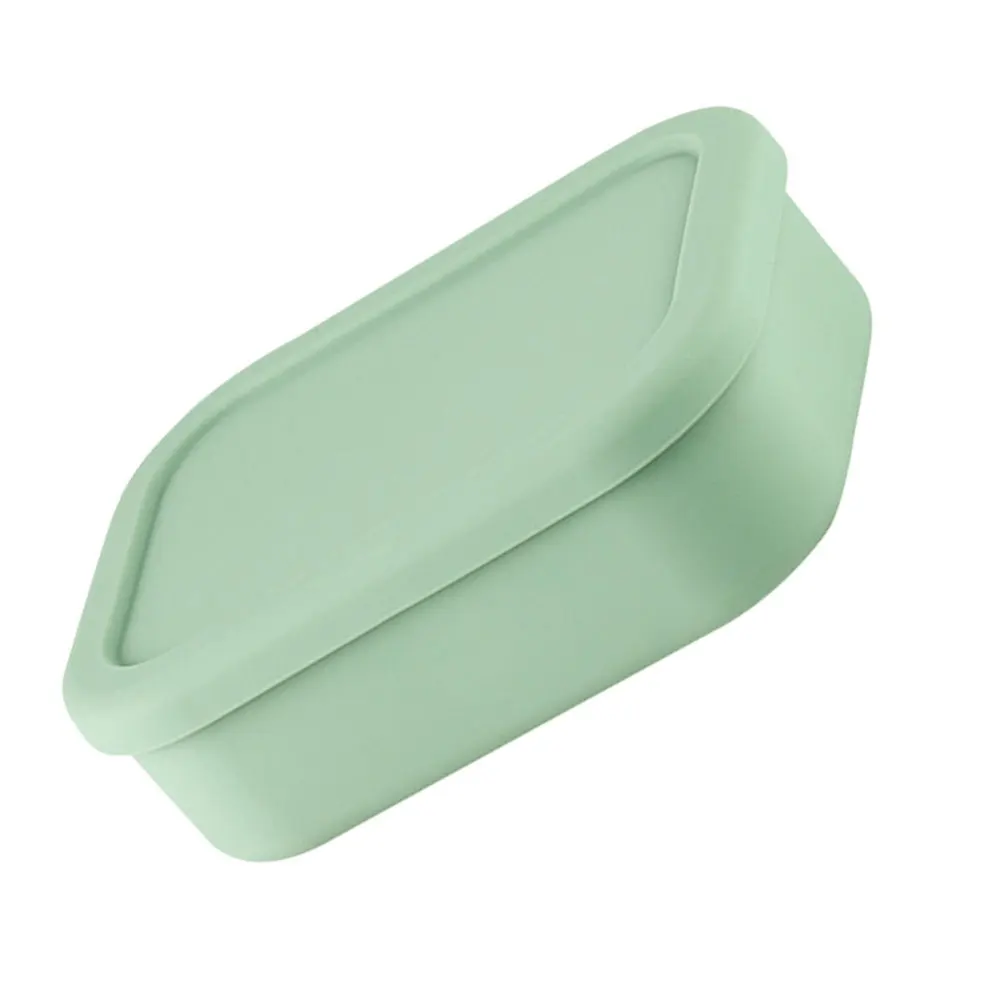

1Pc Silica Divided Portable Food Storage Box (Green)