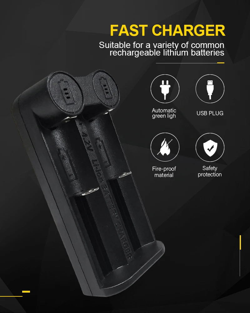 Зарядное устройство PHOMAX LM201 умный светодиодный дисплей 2 слота быстрая зарядка