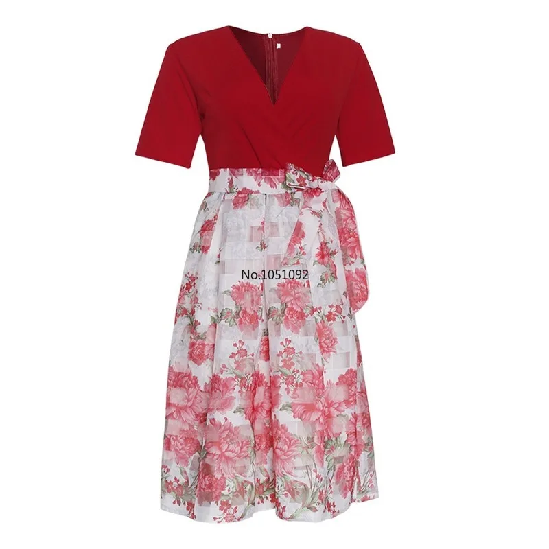 2020 летнее Сексуальное Женское Платье из полиэстера с принтом v образным вырезом