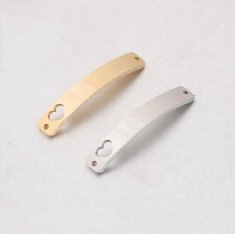 10 шт./лот зеркальная полировка из нержавеющей стали загнутая пустая планка с