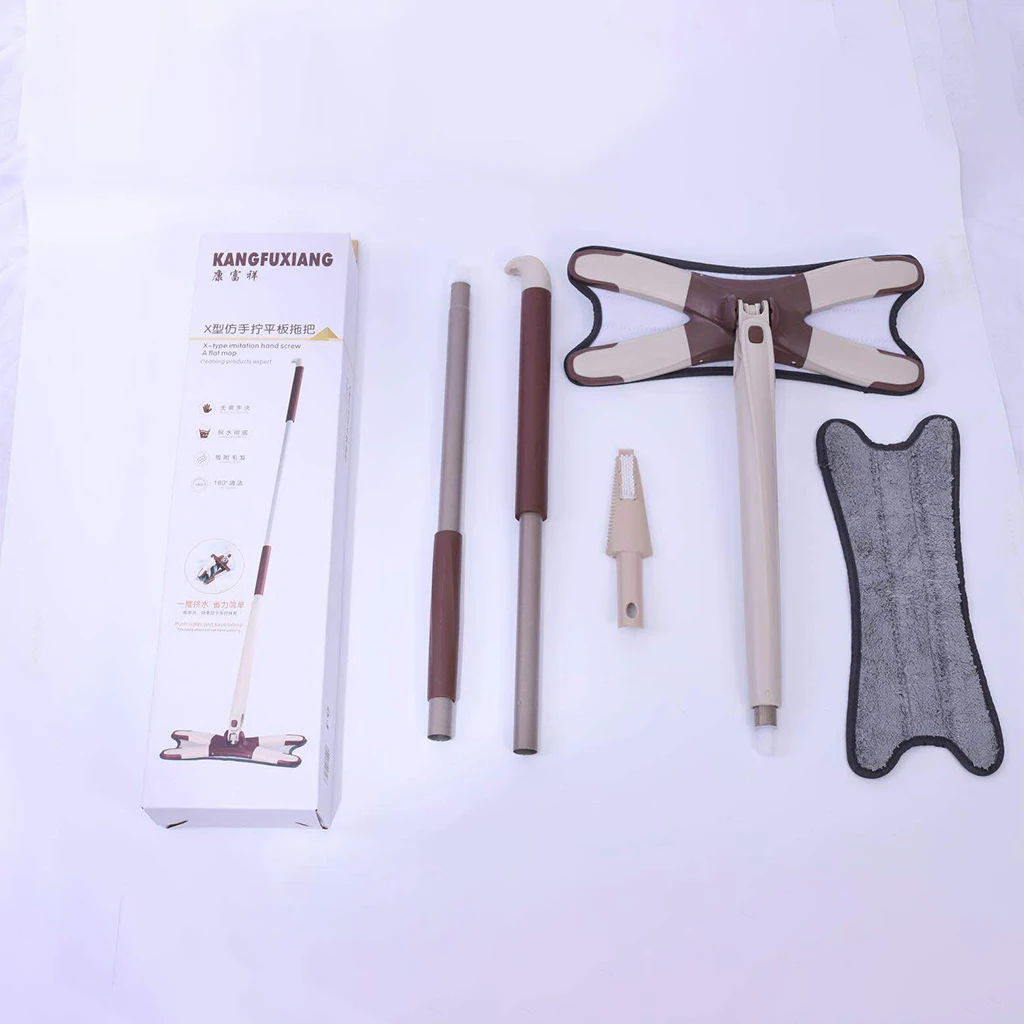 Швабра для мытья пола X Type из микрофибры с 3 шт. тканевой швабры сменная без рук