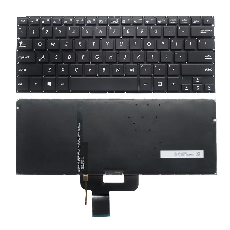 Новая черная клавиатура с английской подсветкой для ноутбука ASUS Zenbook UX410 RX410U RX310