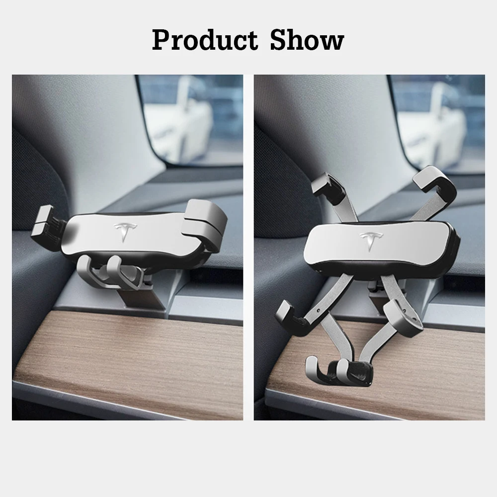 car mobile phone holder for tesla model 3 2016 2017 2018 2019 2020 air outlet mount gps stand navigation bracket car accessories free global shipping