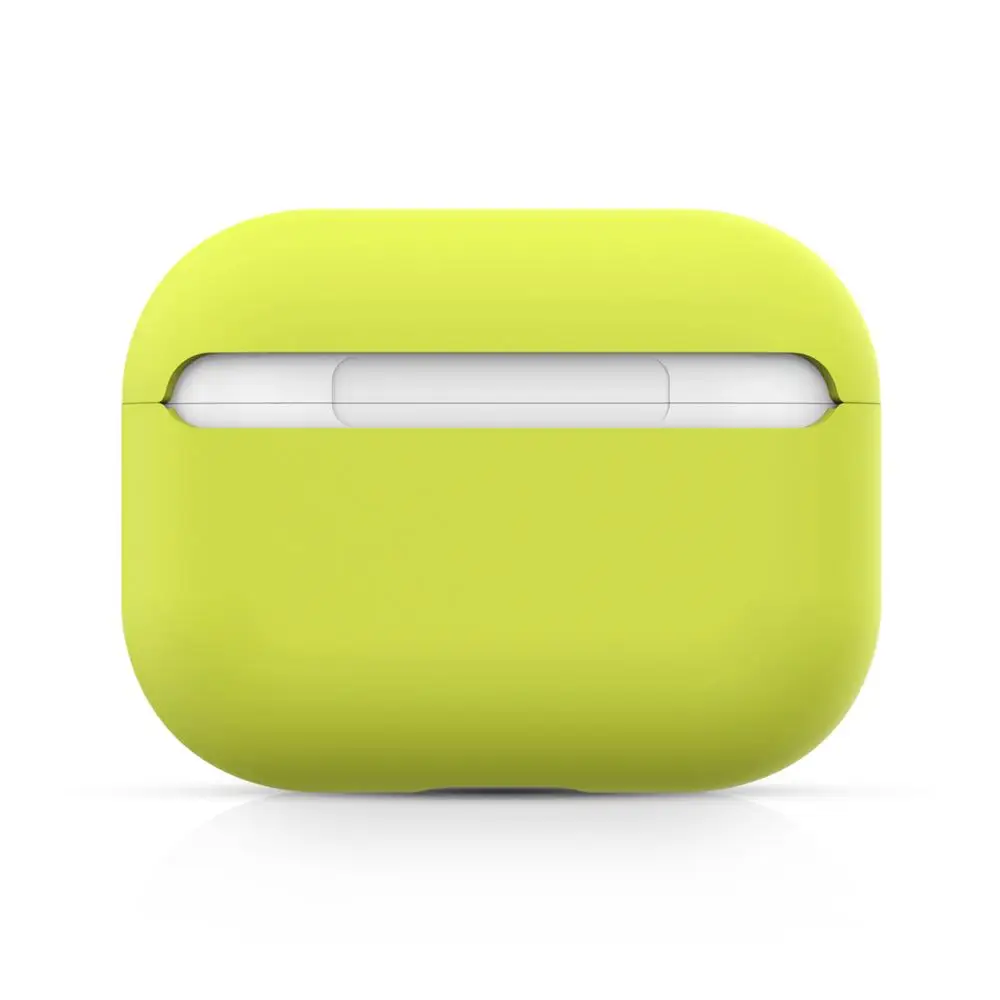 color 12 Чехол для AirPods Pro, мягкий жидкий силиконовый защитный чехол, видимый передний светодиодный чехол для AirPods Pro, чехол 3, модный зеленый - Цвет: color 12