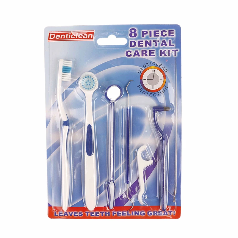 8 шт./компл. набор по уходу за зубами зубная щетка для гигиены полости рта зеркало