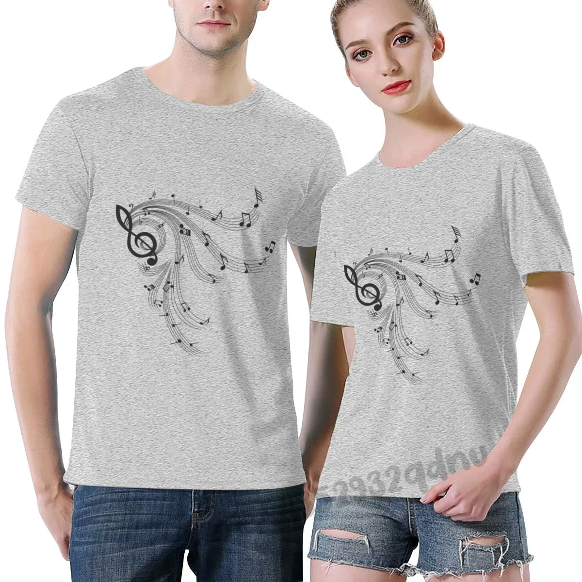 

Lovely Black And White Score Men T Shirt Hipster Vintage Oversize Cotton Custom Short Sleeve Clothes for Men Women